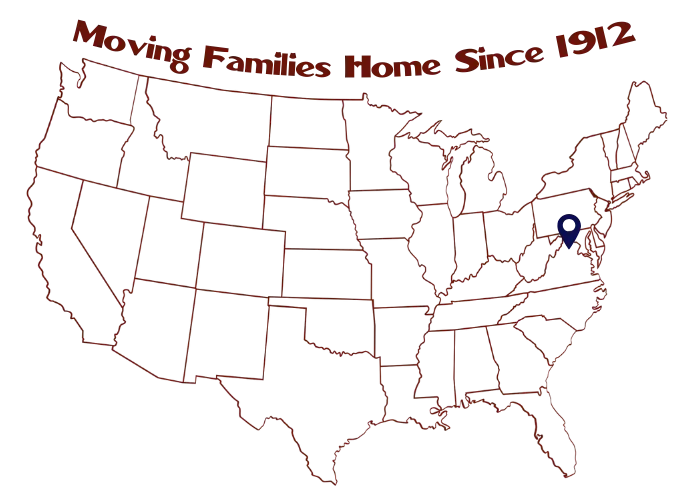 Map Of Patton's Moving & Storage Service Area